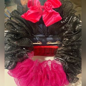 Minnie Mouse wreath. Over 14 inches, will consider offers